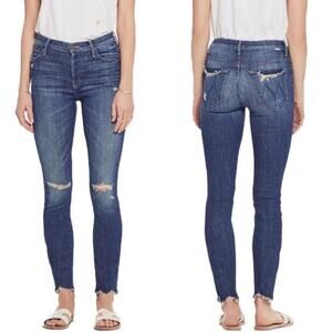 MOTHER The Stunner Chew In Off Duty Dark Blue Wash